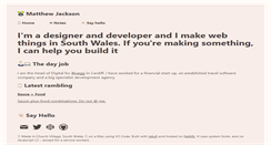 Desktop Screenshot of matthew-jackson.com